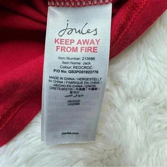 Joules Shirt Crook-adile  Red Long Sleeved Size 6 - Picture 7 of 16